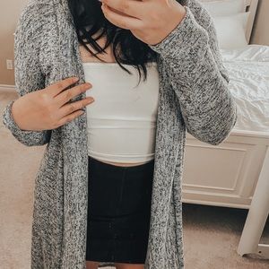 Light Grey Blue Duster Cardigan